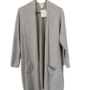 Donni Ribbed Double Pocket Cardigan. One Size